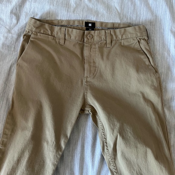 Men’s beige DC slim fit jeans - Picture 3 of 5